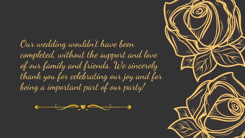 Our wedding wouldn Our wedding wouldn