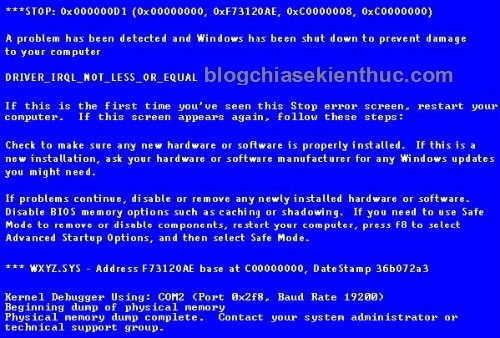 Lỗi màn hình xanh chết chóc