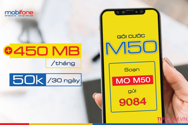 m50-mobifone-1-1-1 Đăng ký gói M50 Mobifone ưu đãi 450MB chỉ với 50k