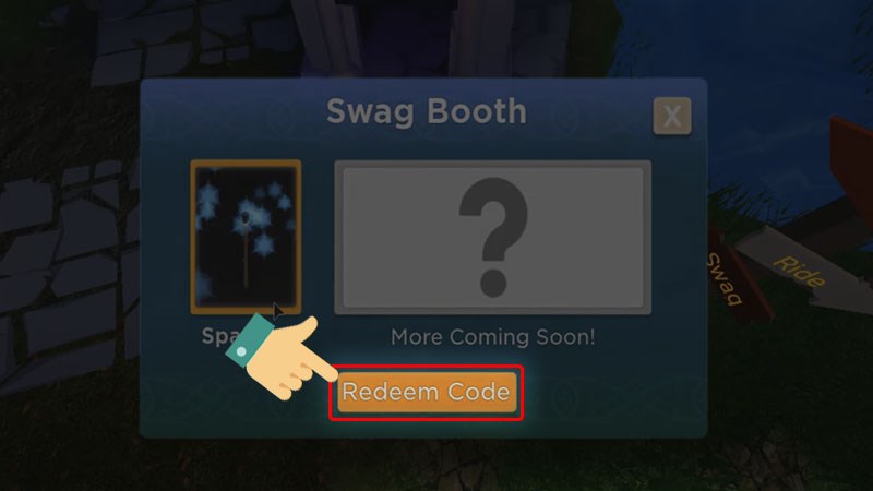 Chọn Redeem code Chọn Redeem code