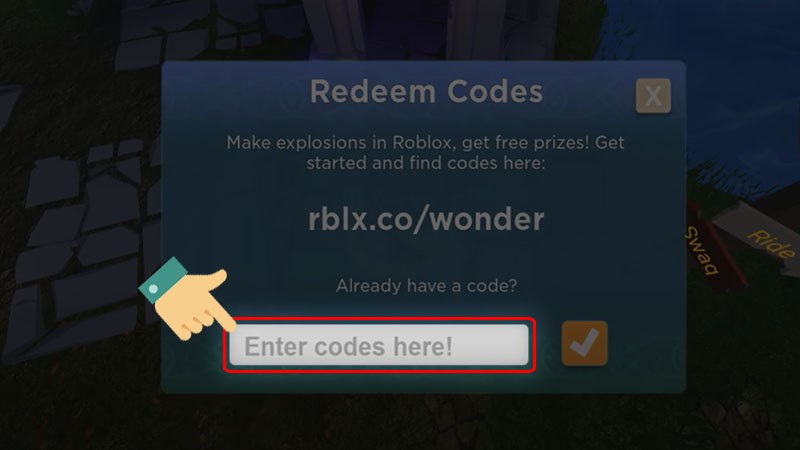 Nhập code vào ô bên dưới Nhập code vào ô bên dưới