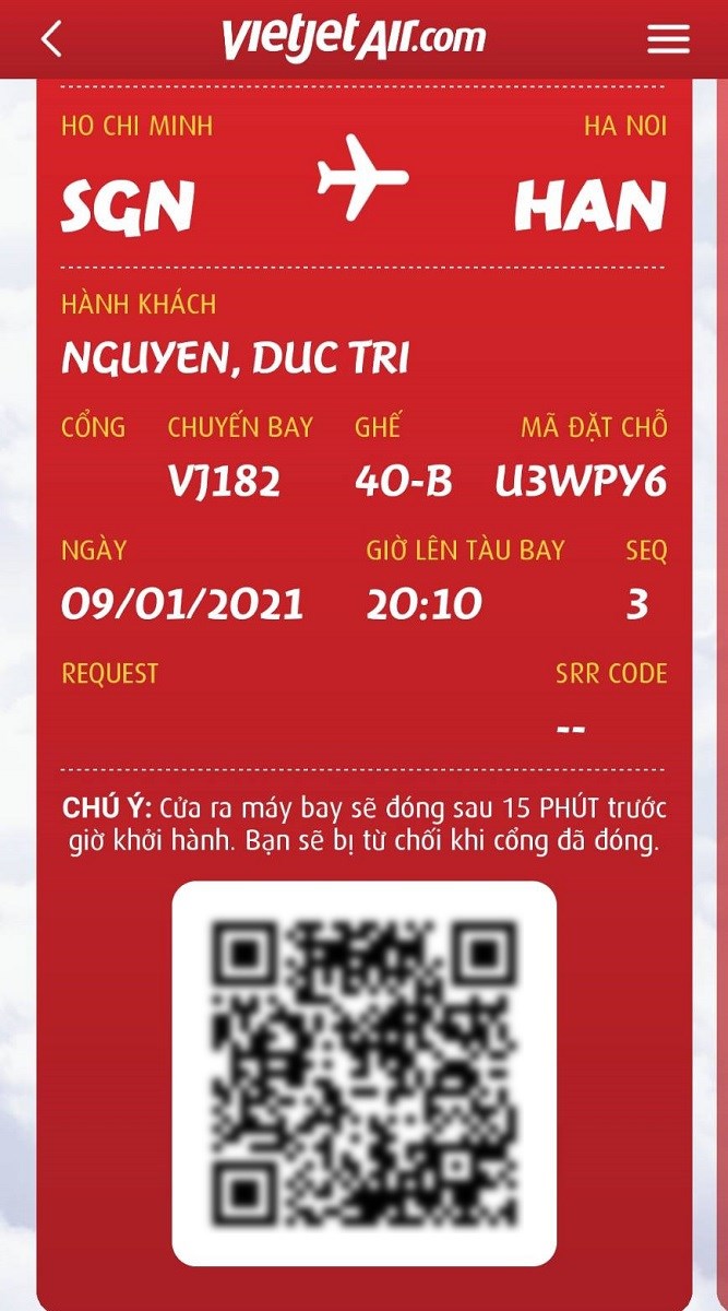 Và đây là vé máy bay điện tử của bạn. Và đây là vé máy bay điện tử của bạn.