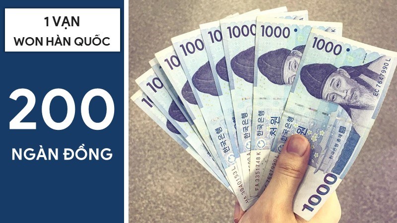Một vạn won bằng bao nhiêu Việt Nam Đồng? Một vạn won bằng bao nhiêu Việt Nam Đồng?