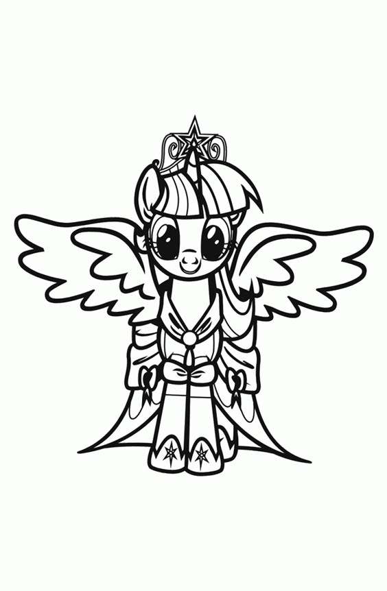 Tranh tô màu ngựa Pony dễ thương - 8 Tranh tô màu ngựa Pony dễ thương - 8