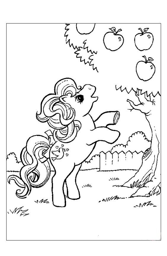 Tranh tô màu ngựa Pony ngộ nghĩnh, đáng yêu - 2 Tranh tô màu ngựa Pony ngộ nghĩnh, đáng yêu - 2