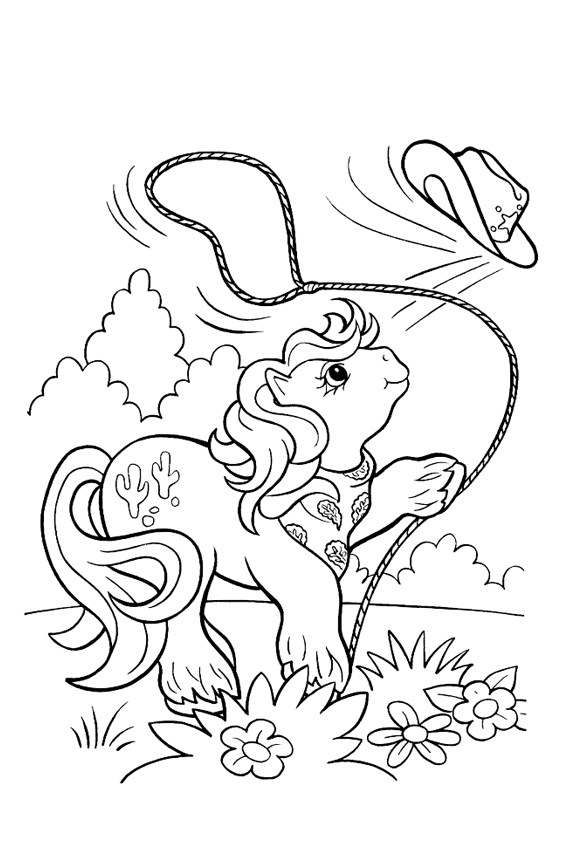 Tranh tô màu ngựa Pony ngộ nghĩnh, đáng yêu - 6 Tranh tô màu ngựa Pony ngộ nghĩnh, đáng yêu - 6