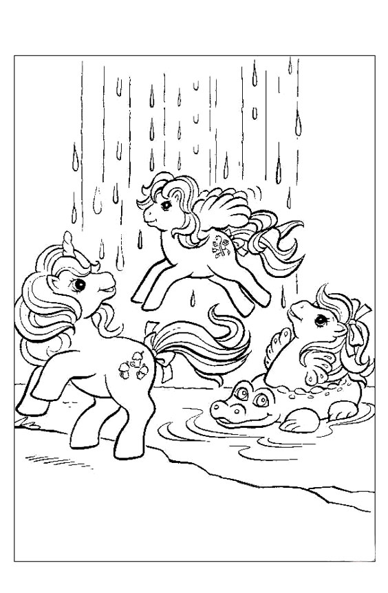 Tranh tô màu ngựa Pony ngộ nghĩnh, đáng yêu - 8 Tranh tô màu ngựa Pony ngộ nghĩnh, đáng yêu - 8