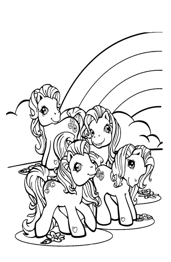 Tranh tô màu ngựa Pony ngộ nghĩnh, đáng yêu - 9 Tranh tô màu ngựa Pony ngộ nghĩnh, đáng yêu - 9