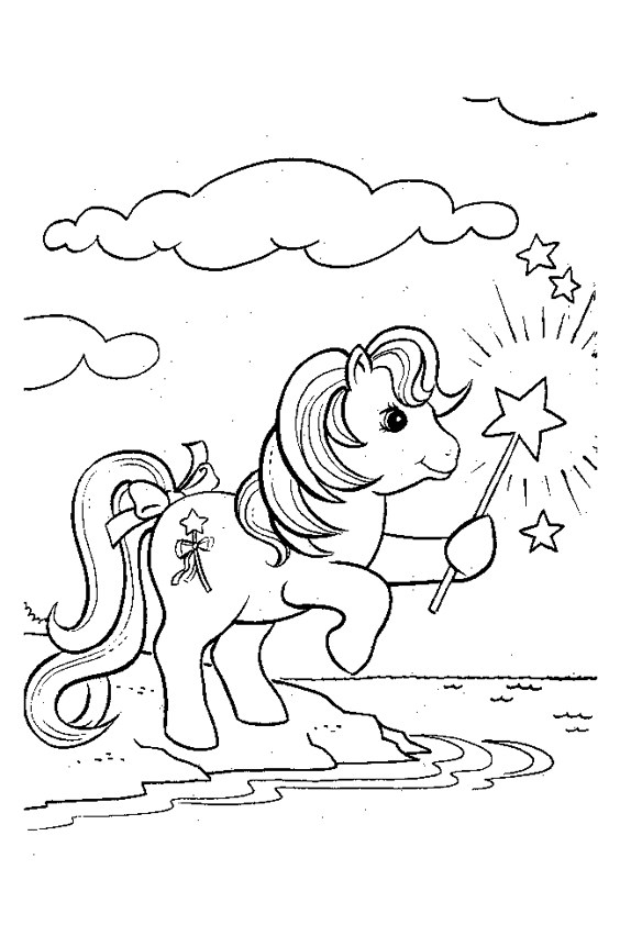 Tranh tô màu ngựa Pony ngộ nghĩnh, đáng yêu - 10 Tranh tô màu ngựa Pony ngộ nghĩnh, đáng yêu - 10