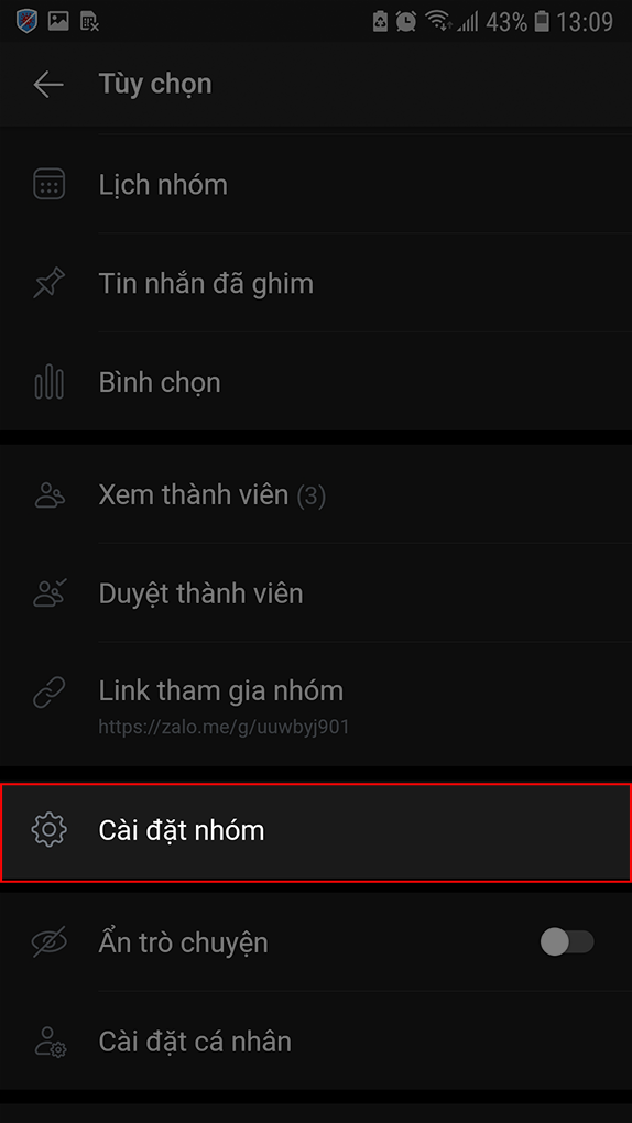 nhan-chon-cai-dat-nhom-zalo-tren-dien-thoai-574x1020-1 Nhấn chọn cài đặt nhóm Zalo trên điện thoại