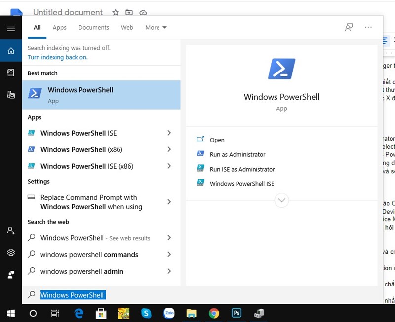 Windows PowerShell Windows PowerShell