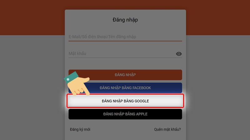 Đăng nhập tài khoản game của mình Đăng nhập tài khoản game của mình