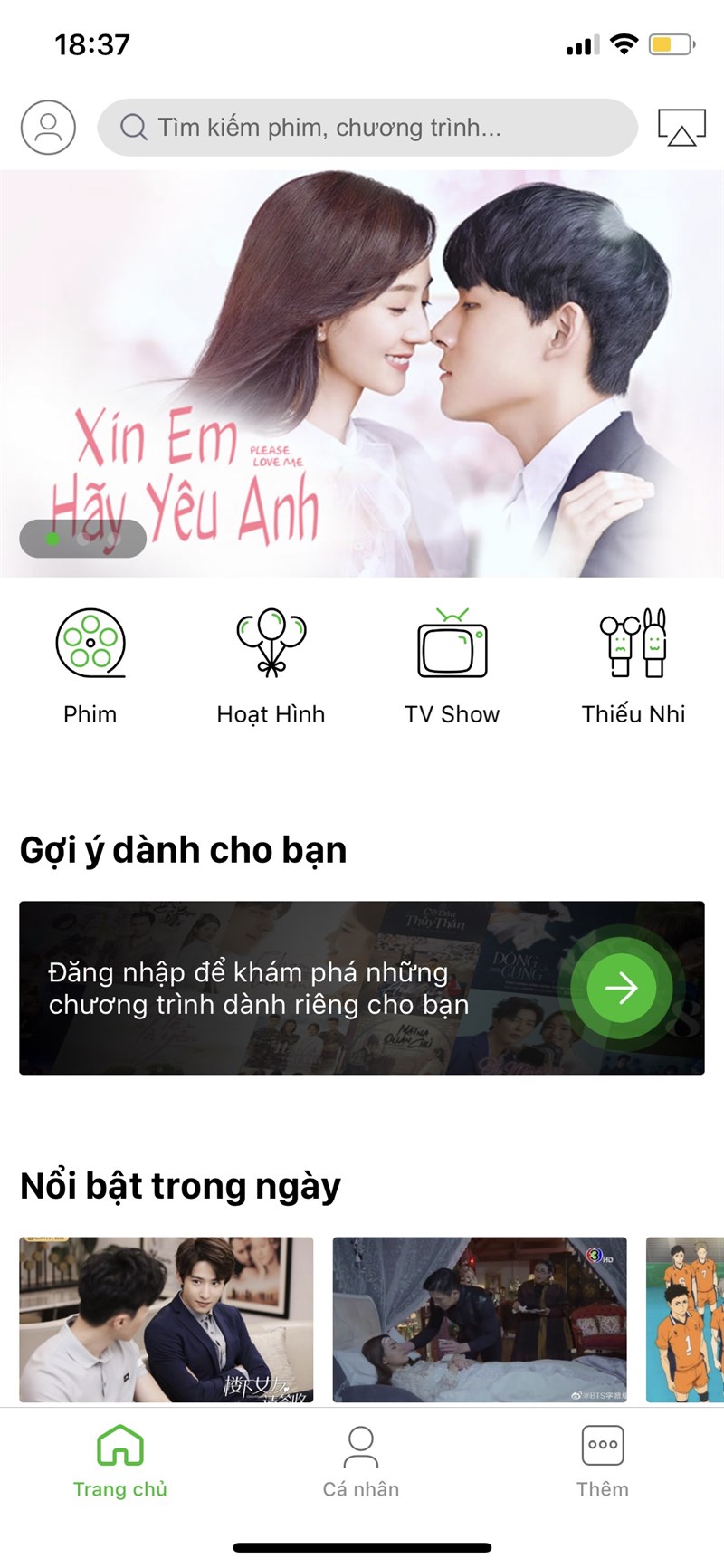 Nếu chưa có sẵn, bạn có thể tải ứng dụng Zing TV cho Android (Hoặc tải ứng dụng Zing TV cho iOS) và mở ứng dụng lên Nếu chưa có sẵn, bạn có thể tải ứng dụng Zing TV cho Android (Hoặc tải ứng dụng Zing TV cho iOS) và mở ứng dụng lên