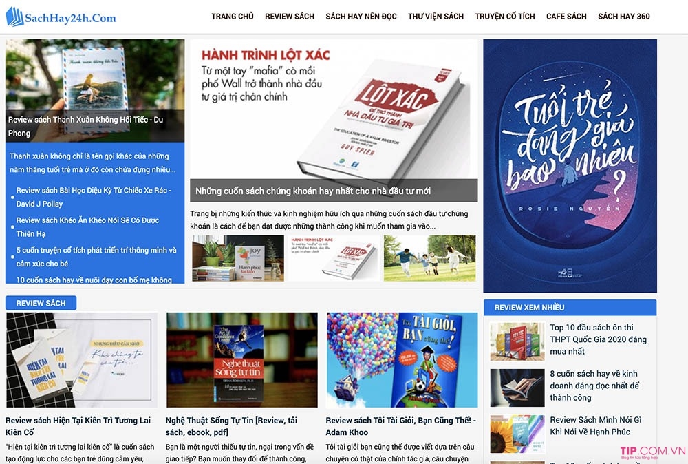 Top 5 trang web review và đọc sách online miễn phí hay nhất