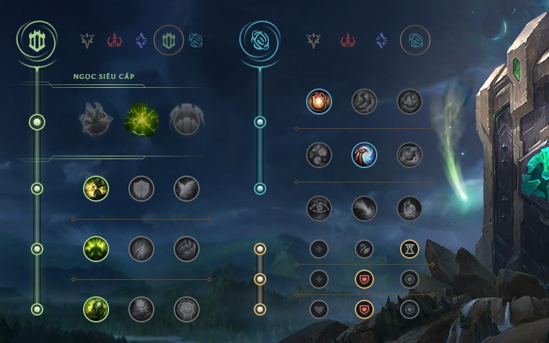Bảng ngọc bổ trợ Blitzcrank Bảng ngọc bổ trợ Blitzcrank