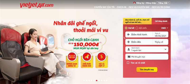 Trang chủ VietJet Air Trang chủ VietJet Air