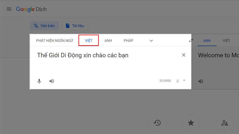 Chuyển sang tiếng Việt và nhập nội dung cần chuyển thành giọng chị Google Chuyển sang tiếng Việt và nhập nội dung cần chuyển thành giọng chị Google