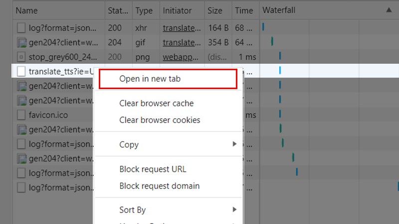 Click chuột phải vào code tranlate... và chọn Open a new tab Click chuột phải vào code