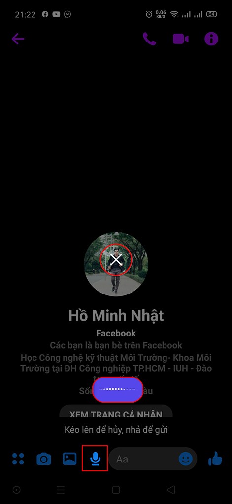 Nhấn giữ Clip âm thanh để ghi âm Nhấn giữ Clip âm thanh để ghi âm
