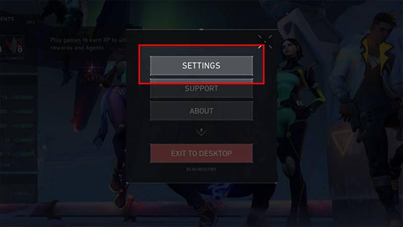 Chọn Setting Chọn Setting