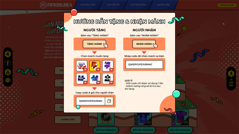 screenshot45-800x450-1 Bên cạnh đó, các HLV còn có thể trao đổi mảnh sự kiện với nhau bằng cách tặng mảnh sự kiện cho nhau.