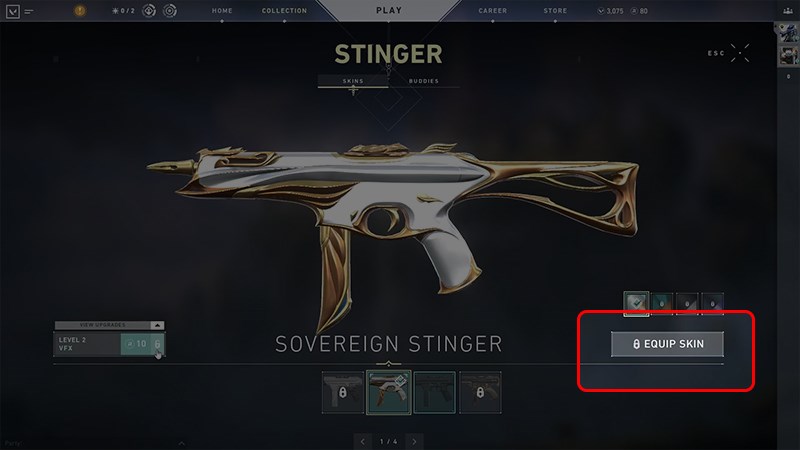 Chọn Equip Skin Chọn Equip Skin