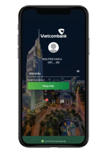 Đăng nhập vào ứng dụng Vietcombank