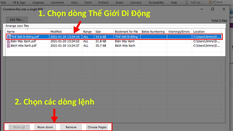 Kiểm tra và chỉnh sửa thứ tự của các file Kiểm tra và chỉnh sửa thứ tự của các file
