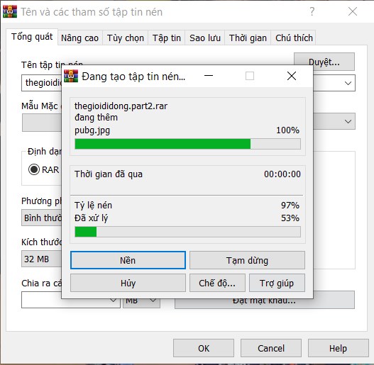 Quá trình nén file Quá trình nén file