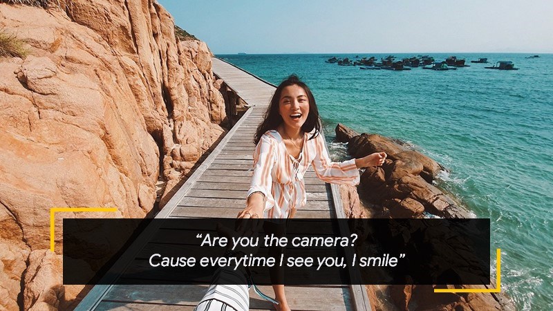 Are you the camera? Cause everytime I see you, I smile Are you the camera? Cause everytime I see you, I smile