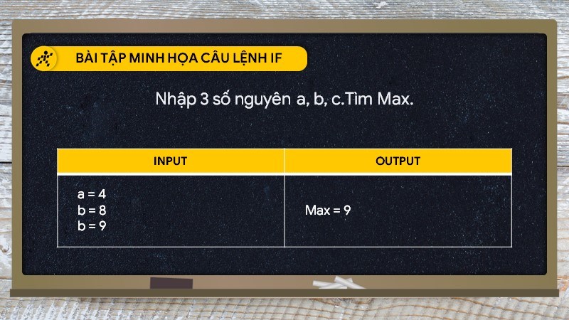 Bài tập câu lệnh if Bài tập câu lệnh if