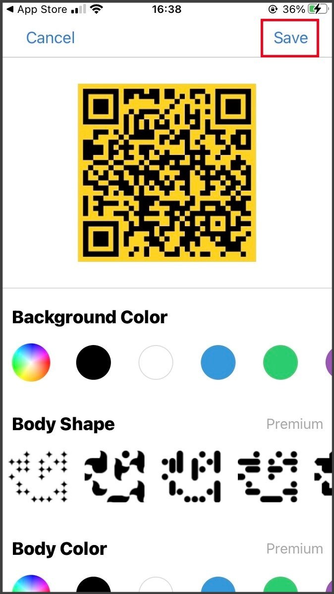 Chọn màu cho QR Code Chọn màu cho QR Code