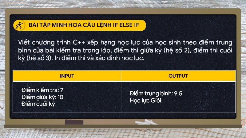 Bài tập câu lệnh if elseif else Bài tập câu lệnh if elseif else