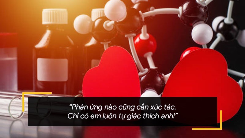 Phản ứng nào cũng cần xúc tác. Chỉ có em luôn tự giác thích anh! Phản ứng nào cũng cần xúc tác. Chỉ có em luôn tự giác thích anh!