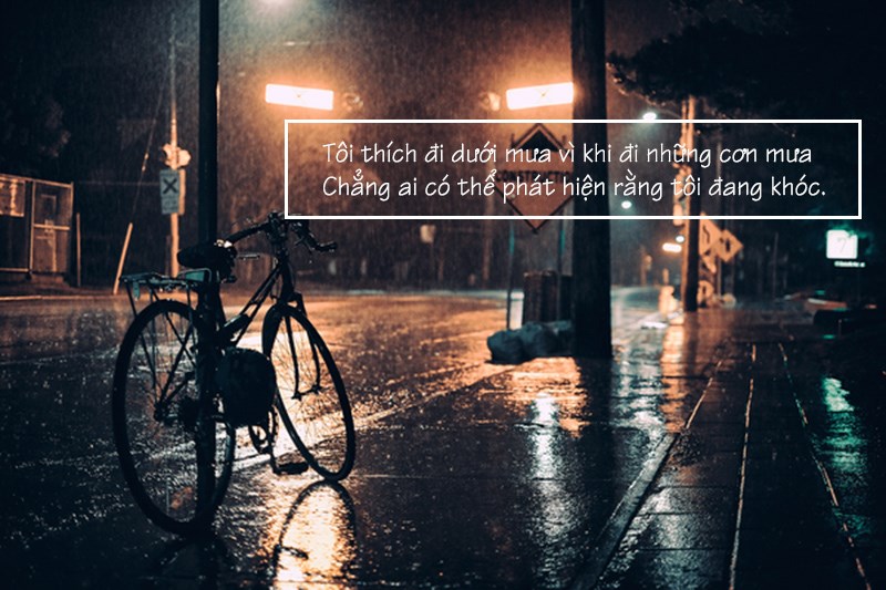Cô đơn đi dưới mưa Cô đơn đi dưới mưa