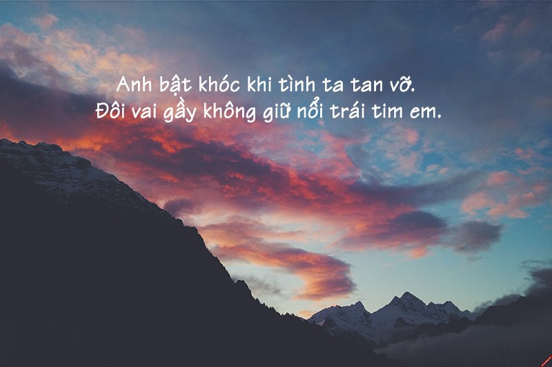 Đôi vai gầy không giữ được em Đôi vai gầy không giữ được em