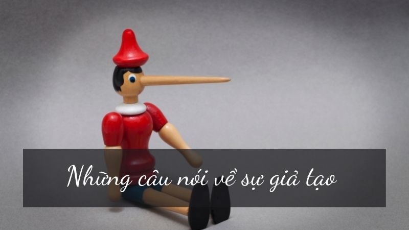 Những câu nói về sự giả tạo Những câu nói về sự giả tạo