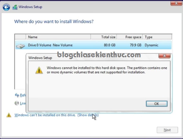 sua-loi-cannot-install-windows-on-dynamic-disk-1