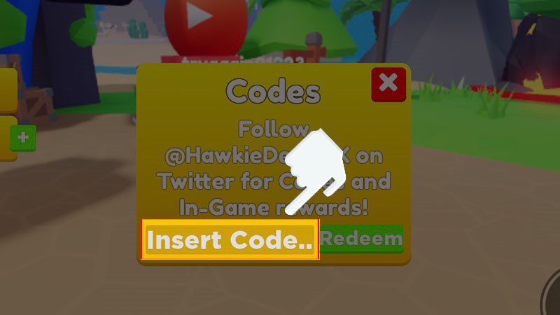 Nhập code vào ô Insert Code Nhập code vào ô Insert Code