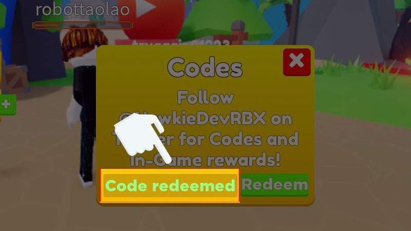 Hệ thống thông báo nhập code thành công Hệ thống thông báo nhập code thành công