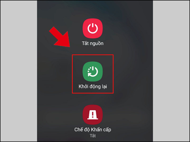 Khởi động lại máy Android