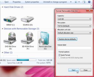 Format USB