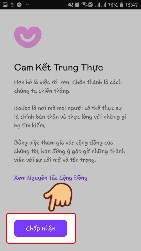 Đọc điều khoản và chọn Chấp nhận Đọc điều khoản và chọn Chấp nhận