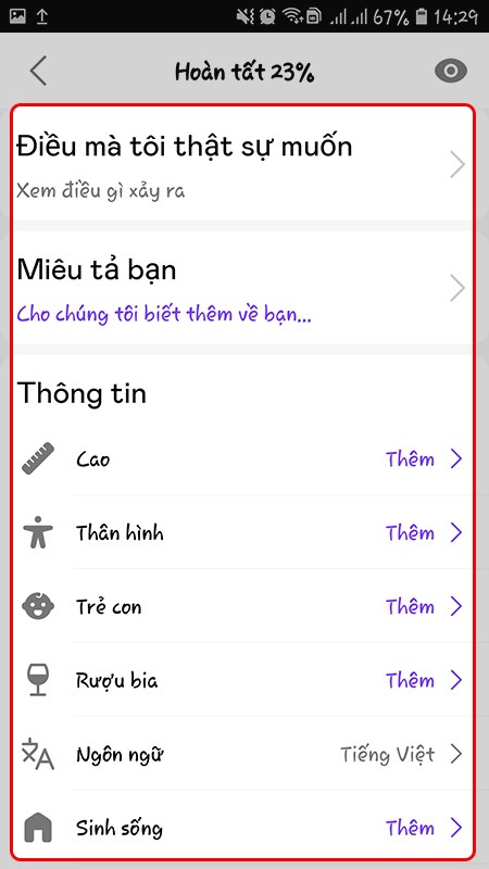 Thêm thông tin bạn muốn Thêm thông tin bạn muốn