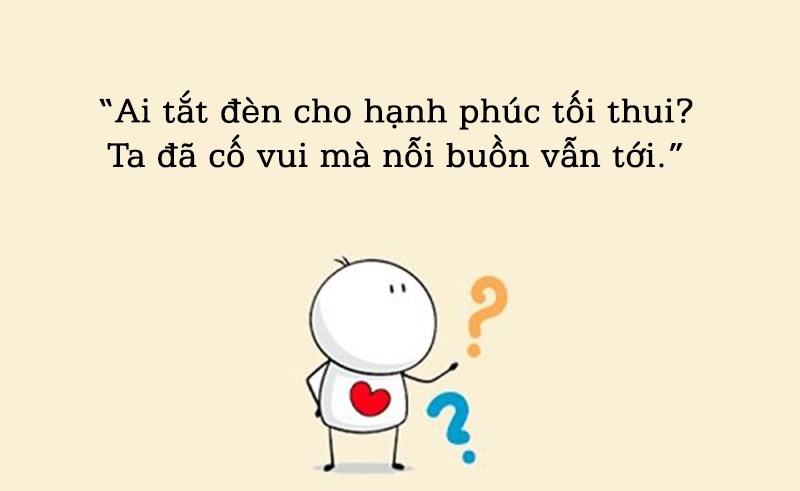 Thơ 2 câu buồn, đơn phương Thơ 2 câu buồn, đơn phương