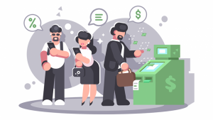 Sử dụng máy ATM để nạp tiền vào tài khoản