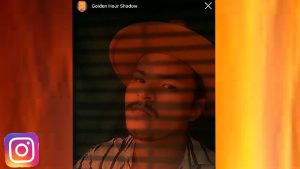 Cách quay video filter đèn hoàng hôn trên Instagram