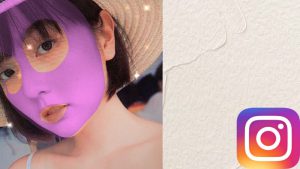 Cách quay video filter mặt nạ tím trên Instagram