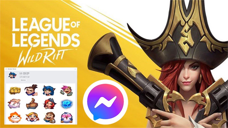 a Cách tải Sticker Liên Minh Tốc Chiến trên Messenger