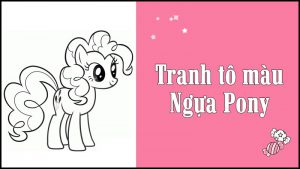 Tổng hợp 100+ tranh tô màu NGỰA PONY dễ thương mới nhất 2021